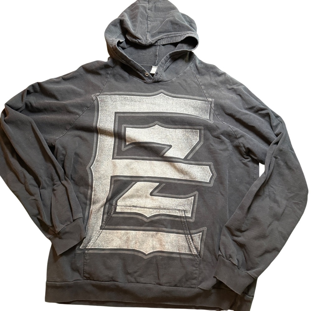 American Apparel EZ Letter Graphic Fleece Pullover‎ Hoodie XL